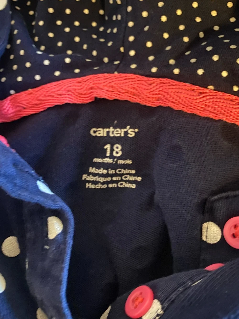 Navy Carters hoodie